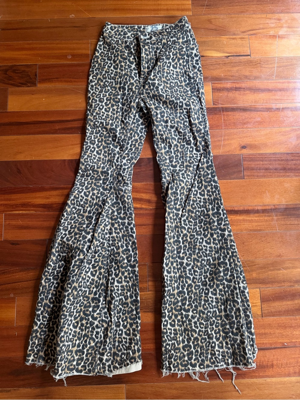 Twenty Leopard Print Flare Pants - Brown/Black